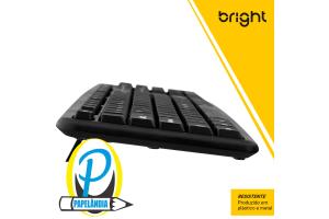 Teclado usb preto 0014 Bright