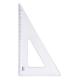 Esquadro Escolar 60° 210mm x 600mm und - Waleu
