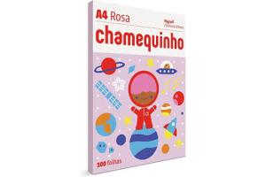 Papel A4 Chamequinho Rosa 100 Fls und - Chamex