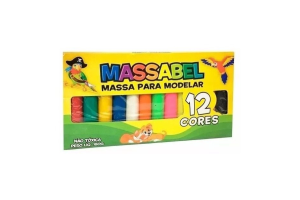 Massa De Modelar Massabel 180g 12 Cores