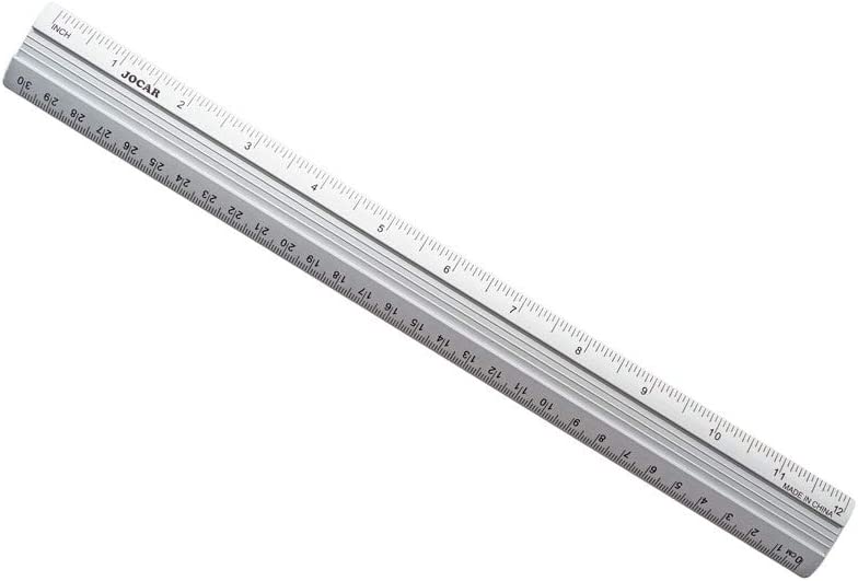 Régua Metálica Aluminio 30cm - Jocar