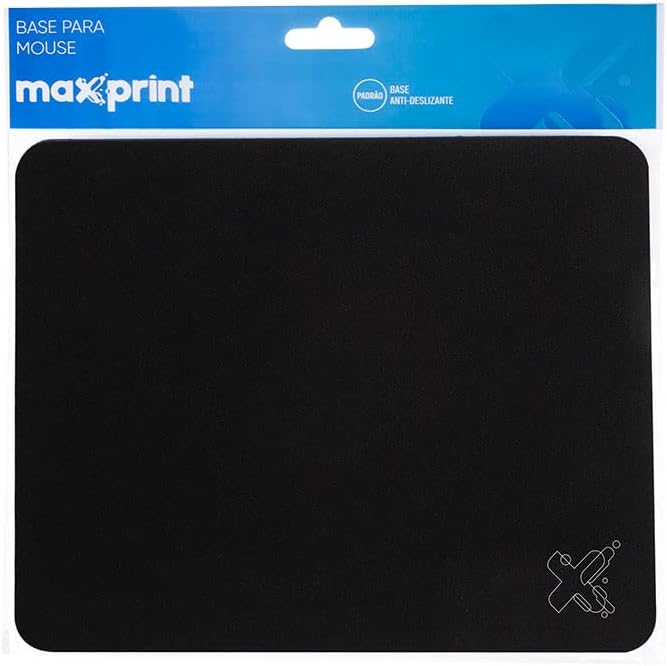 Base para mouse tecido preto, 22 x 17.8 cm