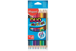 Lápis de cor Duo Color Peps 12=24 Cores Maped