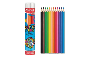 Lápis de Cor Maped 12 Cores Color Peps na lata