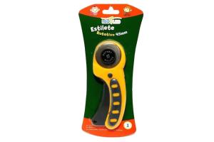 Estilete Rotativo 45mm De Plástico uso artístico. Und - Leonora