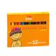 Giz de Cera GC 12 Cores - Piratininga