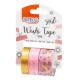Fita Adesiva Washi Tape Shine Rosa Und - Brw