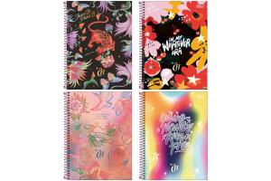 Caderno 1 Matéria 80Fls Capricho Connect C. Dura Sortido - Tilibra