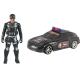 Carrinho Policial  Fatal War Com Boneco - Bstoys 3+