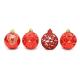 Bola De Natal Decorada 24 Und 6Cm X6Cm - Fartex