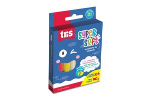 Massinha de Modelar Super Soft 6 Cores 90g Und - Tris