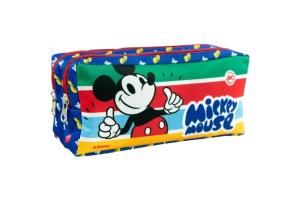 Estojo 2 Zíper Mickey Listrado und - Dac