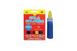 Cola Escolar Colorida 4 Cores Und - Aplicola