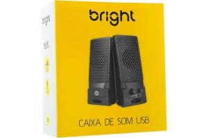 Caixa de Som USB 2.0 saida para fone de ouvido Preta -