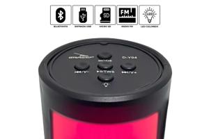 Caixa de Som Bluetooth D-Y04 LED, FM, USB, SD - Dropmix
