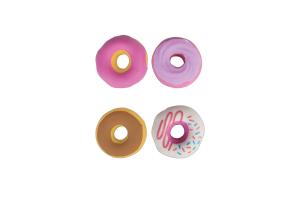 Borracha Plastica Donuts Estojo C/4 - Tris