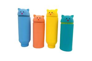 Estojo 1 zíper Retrátil Cute de Silicone Sortido Sortido - Wincy