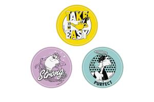 Borracha Natural Looney Tunes Redonda Sortido - Leonora