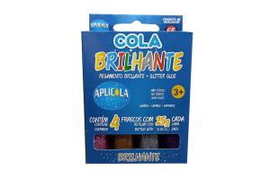 Cola Com Gliter Brilhante 25g Und - Aplicola