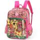 Mochila De Costas Girafa  com bolso transparente Rosa Sortido - Maxlog