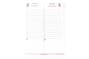 Agenda Anual Executiva Costurada Rosa Rosê 2025 76 Folhas - Sao Domingos