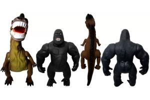 Brinquedo Boneco Dinopark Rex Com Som Vs King Articulado - Bee Toys 2+