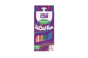 Lápis De Cor Escolar Redondo 12 Cores Und - Leonora