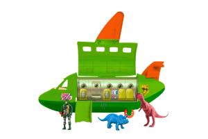 Brinquedo Avião Jurassico  4 Pçs - Samba Toys 3+