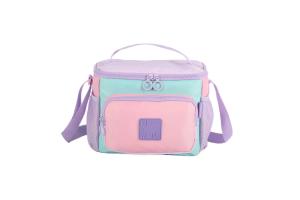 Lancheira Térmica Escolar UP4YOU Rosa com Azul Infantil und - Maxlog