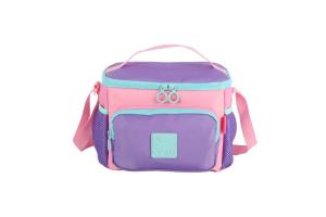 Lancheira Térmica Escolar UP4YOU Roxo com Rosa Infantil und - Maxlog