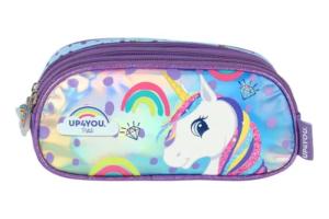 Estojo 3 Ziper Unicornio Violeta und - Maxlog