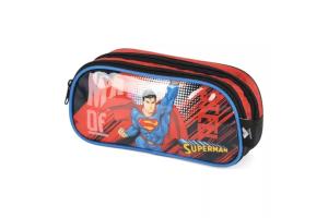 Estojo 2 Zípers Superman Preto und - Maxlog