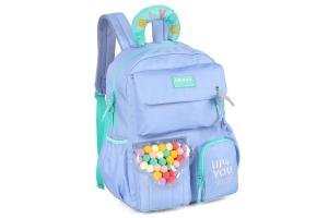 Mochila De Costas Bolinhas de PomPom Lilás und - Maxlog
