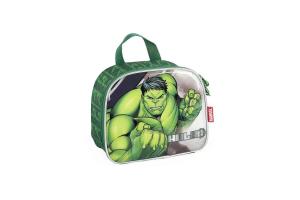 Lancheira Térmica Hulk Verde e Prata Infantil und - Luxel