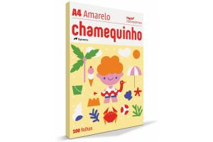 Papel A4 Chamequinho Amarelo 100 Fls und - Chamex