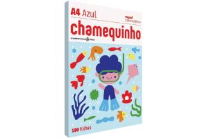 Papel A4 Chamequinho Azul 100 Fls und - Chamex