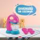 Kit Batedeira Le Chef Usual Brinquedos Azul/rosa