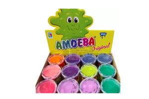 Slime Pote 100G Amoeba 110 Cores Sortidas - Asca Toys 3+