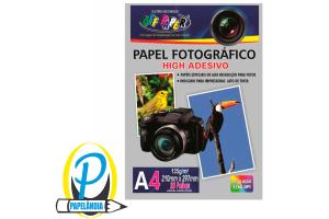 Papel Fotográfico A4 Adesivo 135g Off Paper 20 Folhas