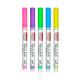 Marca Texto Com Glitter 5 Cores - BRW