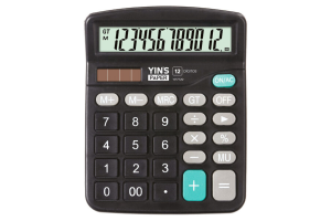 Calculadora de Mesa 12 Dígitos C/Visor De Lcd Preto YP7729