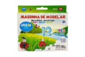 Massa Modelar Soft Aplicor 12 Cores