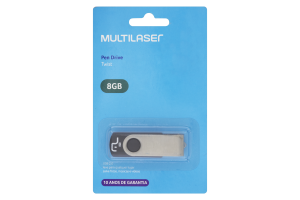 Pen Drive Twist 8GB Twiat USB Preto PD587 Multilaser